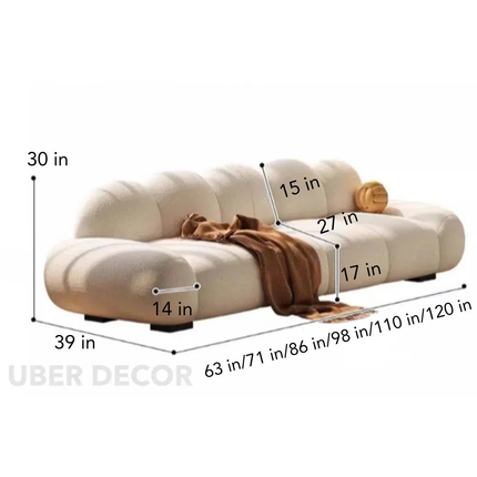 Tartu Nordic Wood Frame Sofa  Luxury Minimalist Couch for Reading Nooks, Living Rooms, and Home Decor