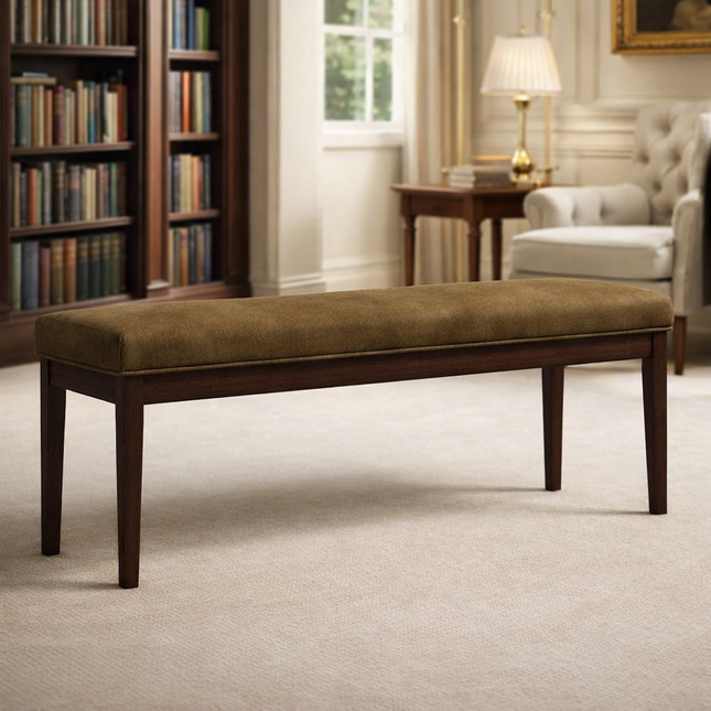 Lancaster Charm – Mid-Century European Inspired Bench for Entryways, Hallways, Bedrooms, and Lounge Spaces