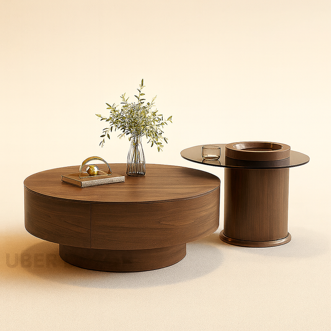 Tagus Nero Italian Minimalist Coffee Table Nordic Inspired Design for Modern Living Rooms - Uber Decor