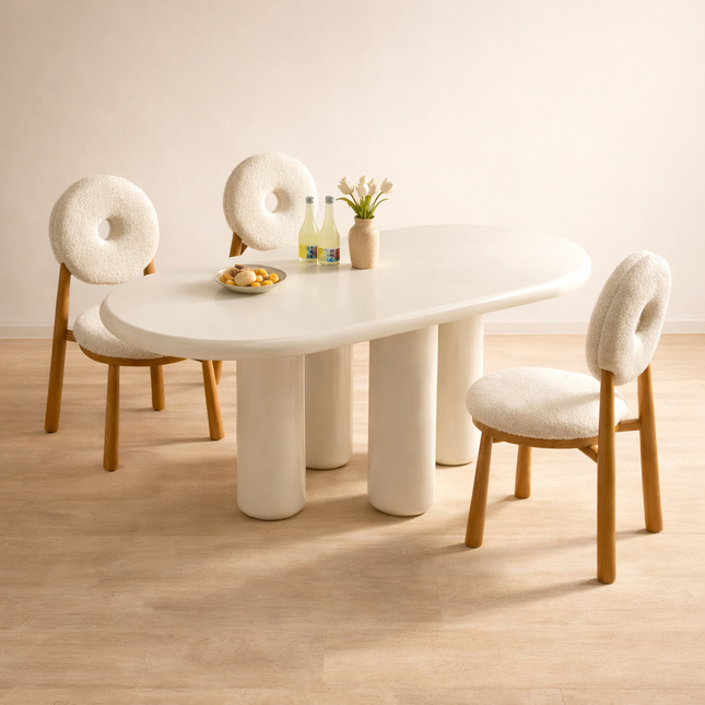 Hearthome Nordic Modern Dining Table– Cozy Contemporary Elegance for Dining Spaces