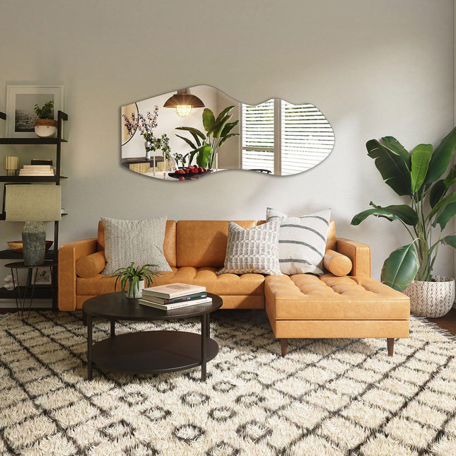 Paris Curvy Asymmetrical Irregular Wall Mirror for Bedroom - Uber Decor