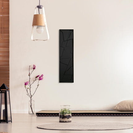 Rustic Fold Wooden Wall Art - Contemporary Abstract Texture 3D Wall Art - Wood Wall Sculpture Minimal Wall Decor - Uber Decor