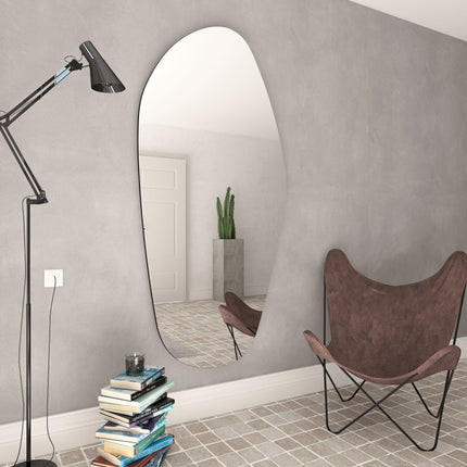 Ovela Irregular Frameless Full Length Statement Mirror - Uber Decor