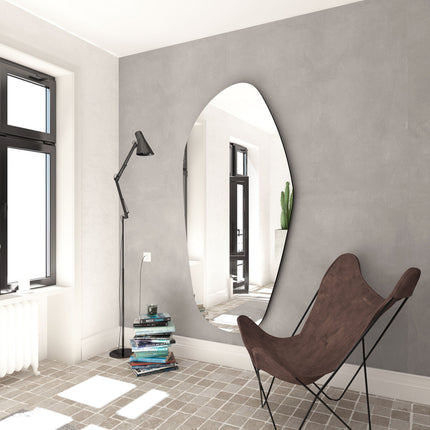 Ovela Irregular Frameless Full Length Statement Mirror - Uber Decor
