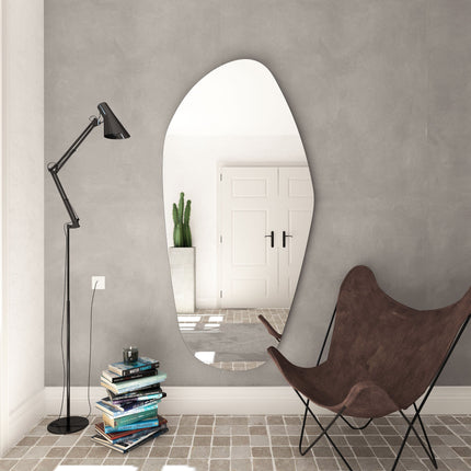 Ovela Irregular Frameless Full Length Statement Mirror - Uber Decor