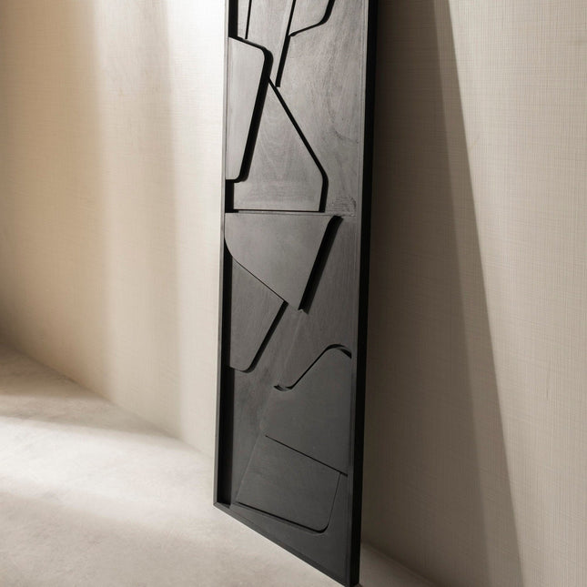 Rustic Fold Wooden Wall Art - Contemporary Abstract Texture 3D Wall Art - Wood Wall Sculpture Minimal Wall Decor - Uber Decor