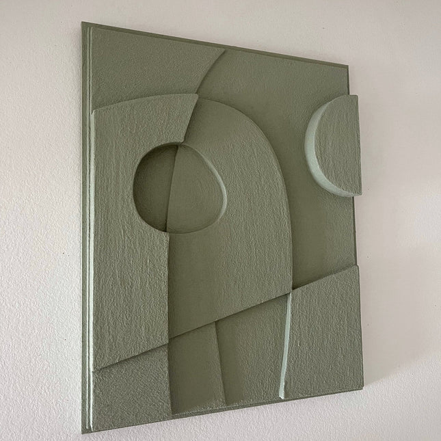 Elegant Curve Wooden Wall Art - Contemporary Abstract Texture 3D Wall Art - Wood Wall Sculpture Minimal Wall Decor - Uber Decor