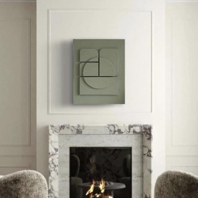 Organic Fold Wooden Wall Art - Contemporary Abstract Texture 3D Wall Art - Wood Wall Sculpture Minimal Wall Decor - Uber Decor