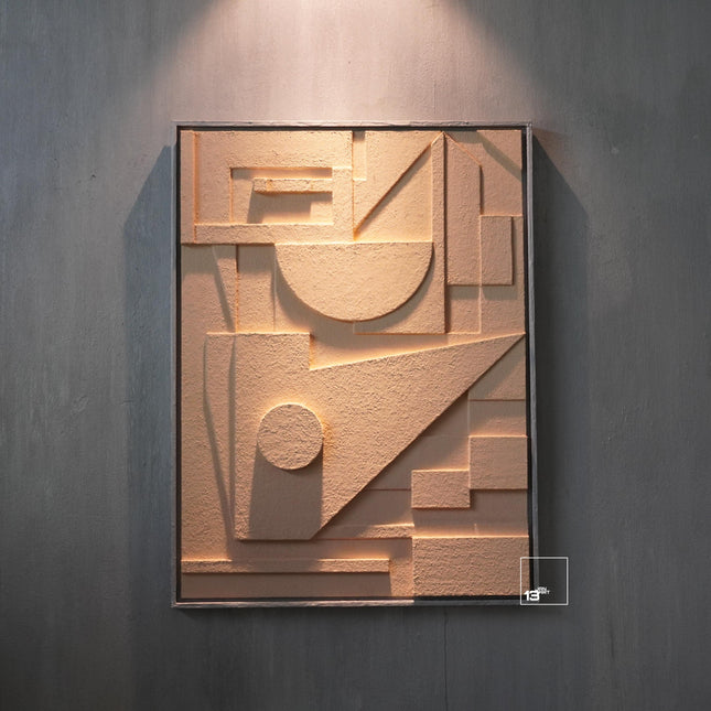 Contemporary Drift Wooden Wall Art - Contemporary Abstract Texture 3D Wall Art - Wood Wall Sculpture Minimal Wall Decor - Uber Decor