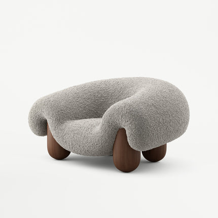 Sculpta Nest Lounge Chair Mid Century Modern European Inspired Solid Wood Legs Fixed Base Living Room Chair and Lounge Room - Uber Decor