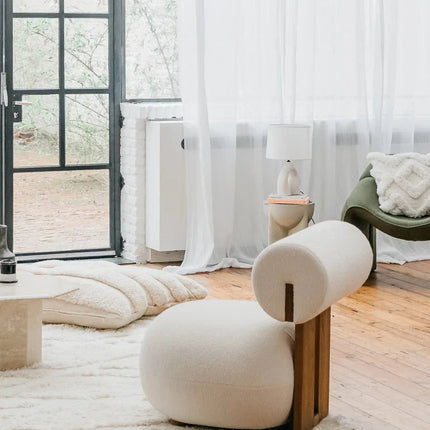 Siya Modern Unique Accent Chair with Backrest – Nordic Living Room Furniture - Uber Decor