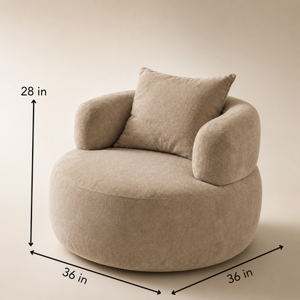 SkyHaven Cloud Lounge Sofa - Ultra-Soft Curved Couch for Minimalist Living Rooms