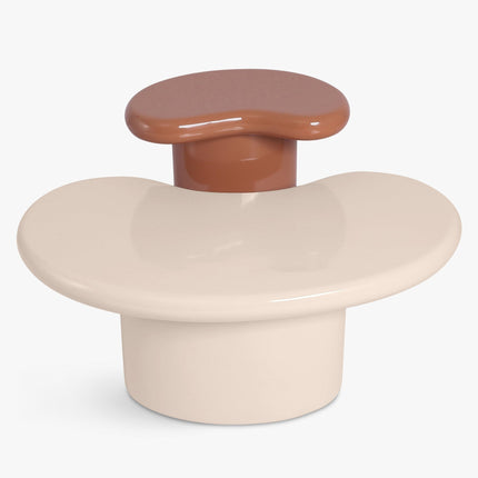 Daly sculptural coffee table for modern lounge spaces with organic form custom made designer center table