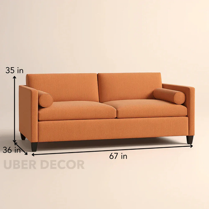 Tallinn 67" Upholstered 2 Seater Couch Spacious Modern Sofa for Stylish Interiors