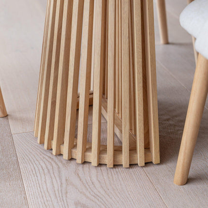 Oaknest Oval Dining Table Modern Solid Wood Dining Table Mid Century Modern Scandinavian Design for Dining Room Kitchen Dining Area